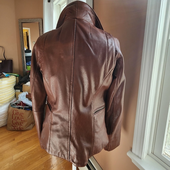 Anne klein leather jacket - Picture 3 of 6